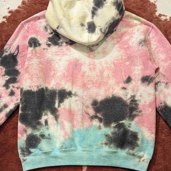 Artist Union Tie Dye Hooded Pullover Sweatshirt - Picture 11 of 14